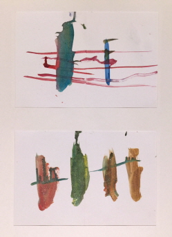 Bird on Wire, 2011, watercolor on watercolor paper